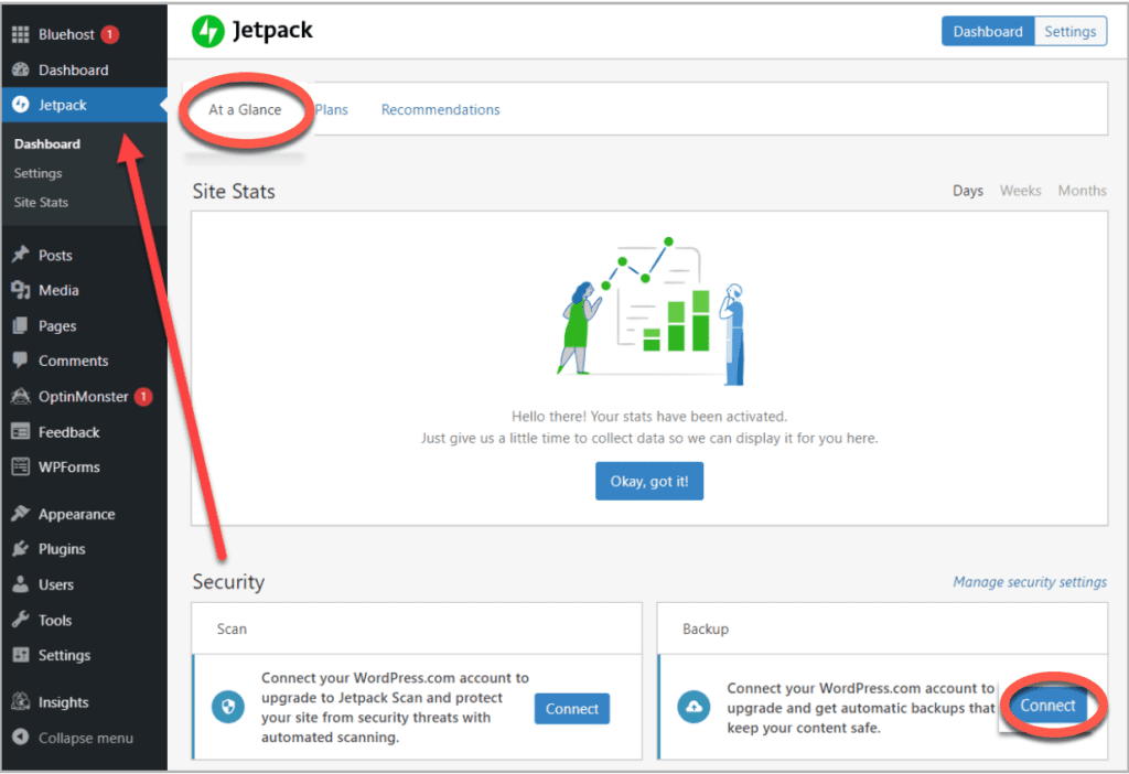 Jetpack-dashboard