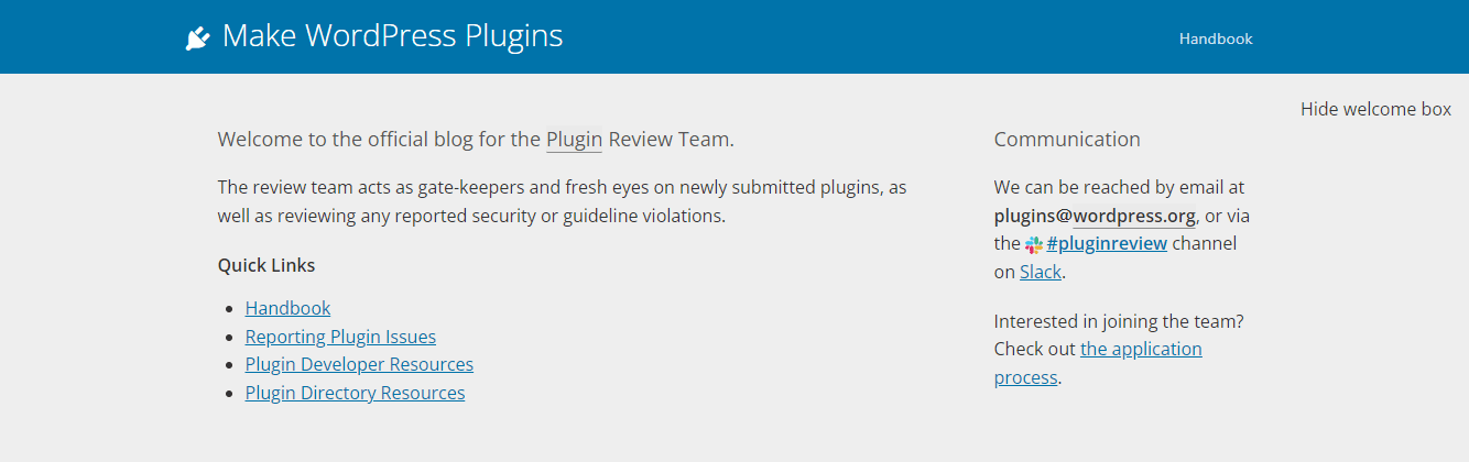 Een andere optie om je aan te sluiten bij de WordPress gemeenschap is om thema's en plugins te helpen beoordelen.