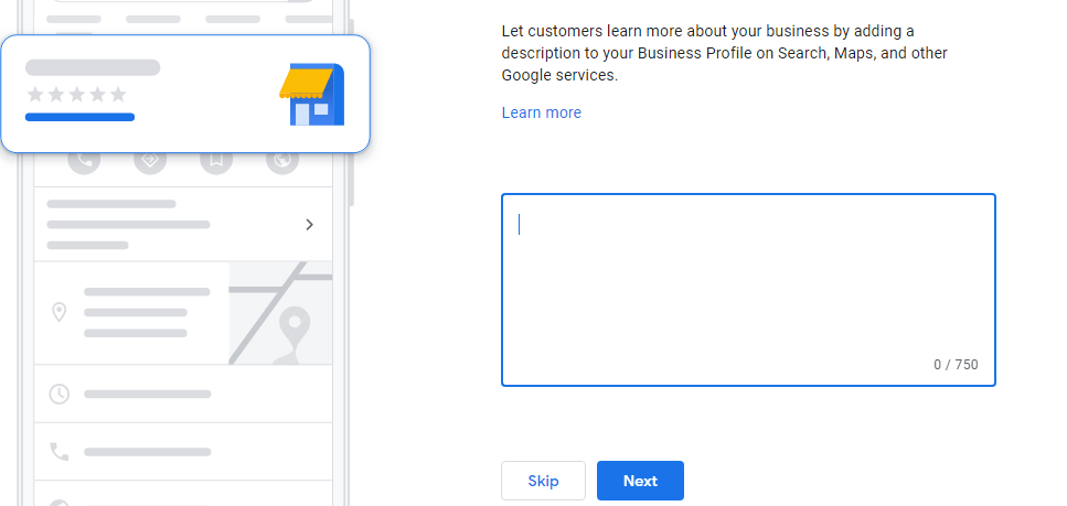 Voeg een bedrijfsbeschrijving toe aan uw Google bedrijfsprofiel zodat deze wordt weergegeven in Zoeken, Kaarten en andere Google-services.