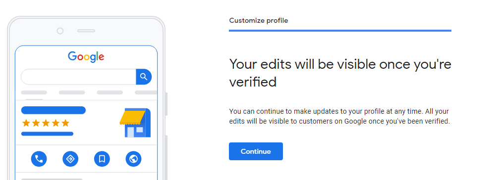 Voltooi je bewerkingen en verifieer je account om je profiel zichtbaar te maken voor zoekers.