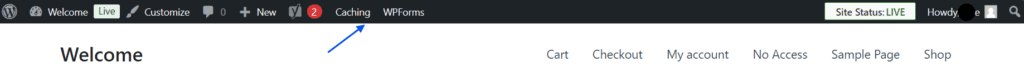 WordPress werkbalk