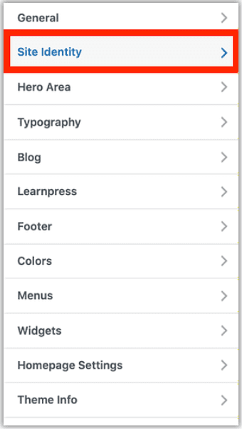 WordPress dashboard