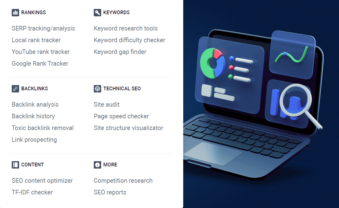 De mensen van PowerSuite SEO maken effectief gebruik van artistieke vrijheid bij het benoemen van tools