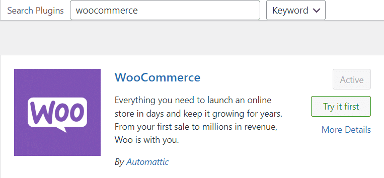 Woocommerce plugin installeren