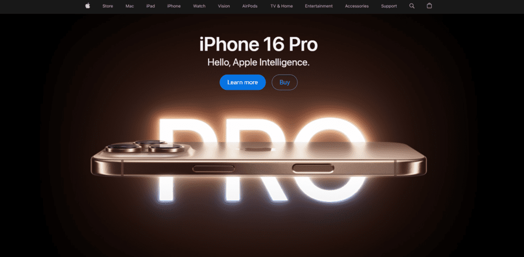 Website van Apple