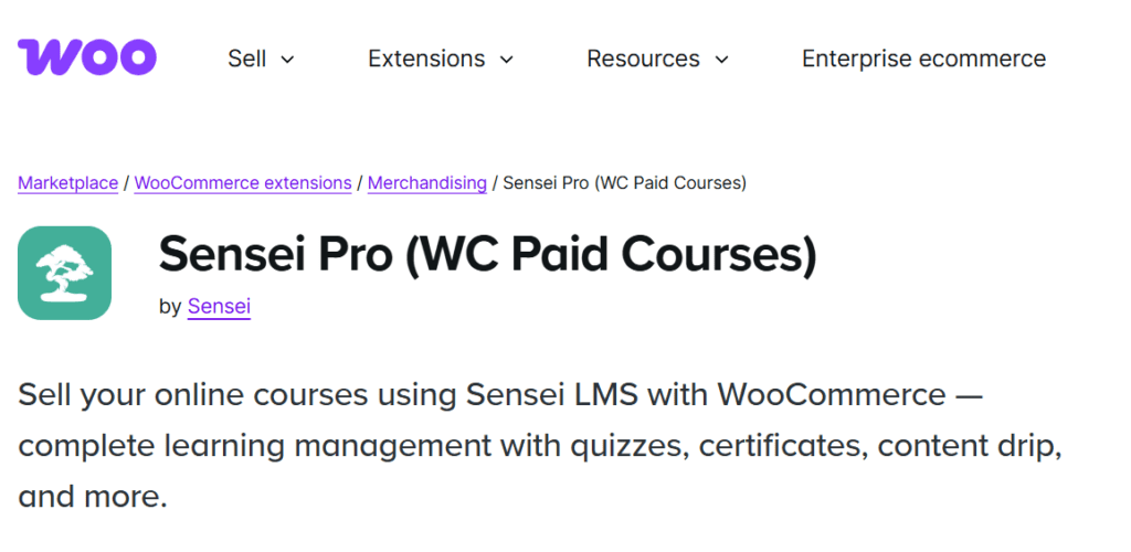 WooCommerce Betaalde cursussen