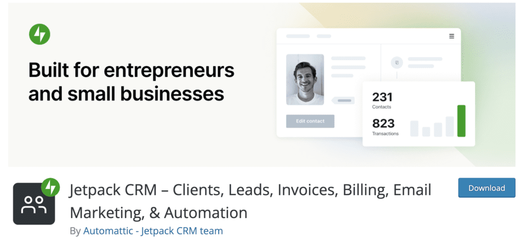 jetpack crm - hulpmiddel voor leadgeneratie