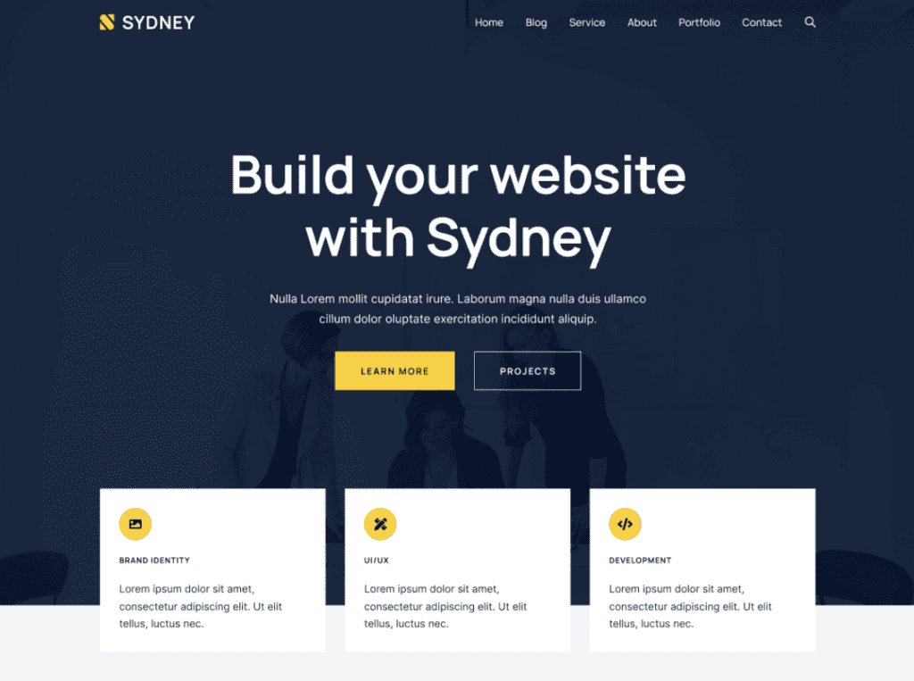 Sydney WordPress thema



