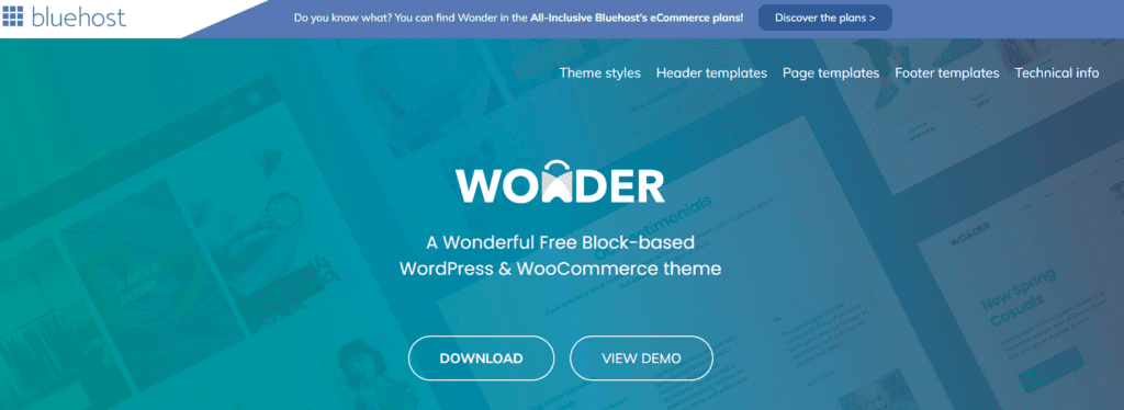 Wonder Thema