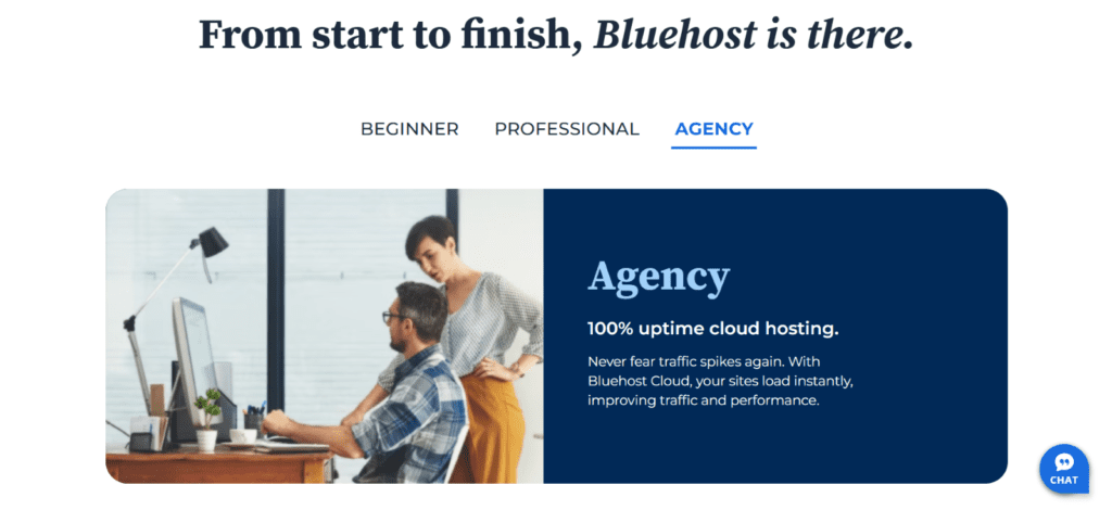 Bluehost 100% uptime
