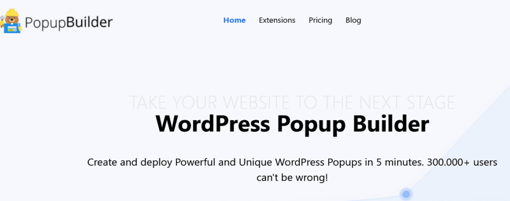 WordPress pop-up bouwer