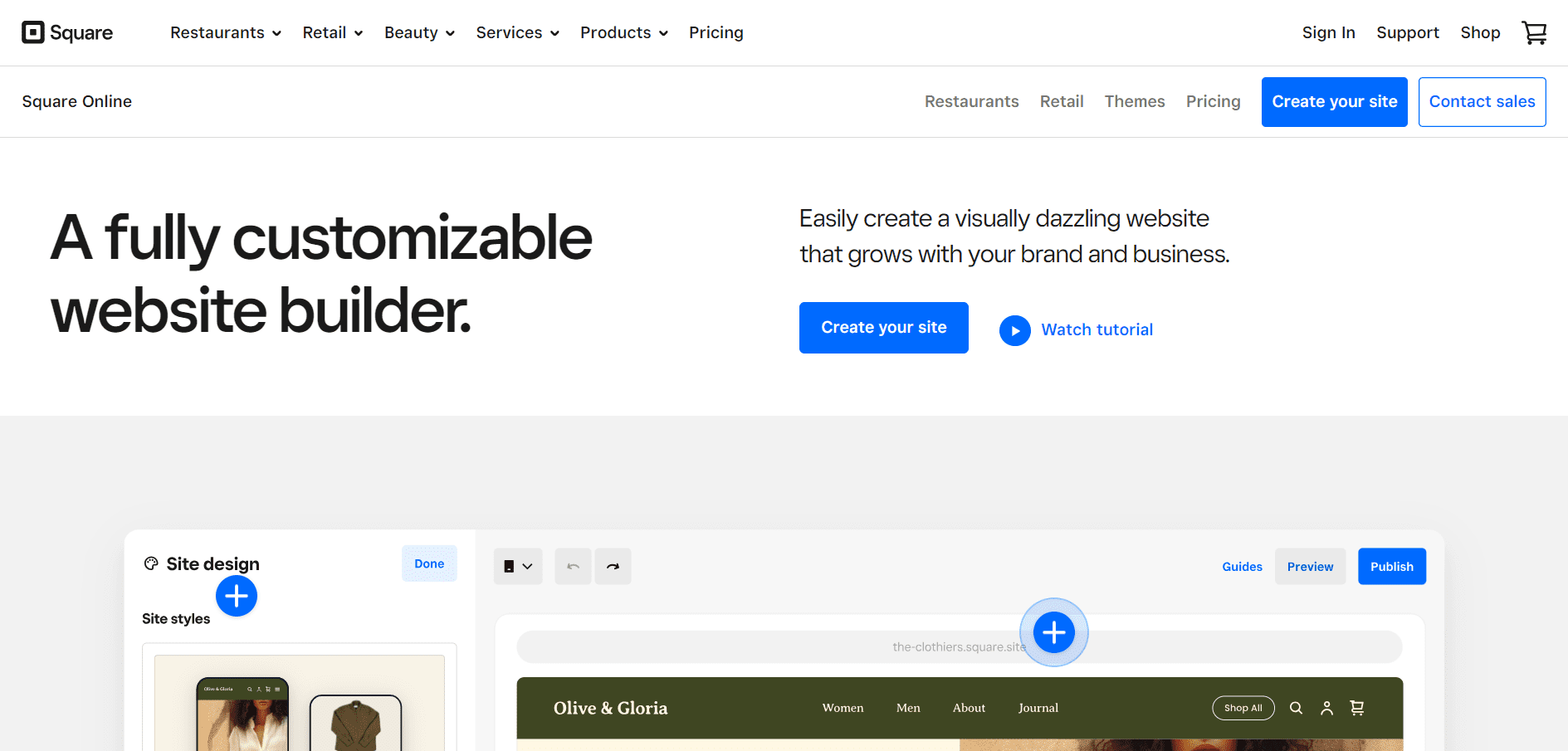 Square is een ideaal Squarespace-alternatief voor eigenaars van online winkels.