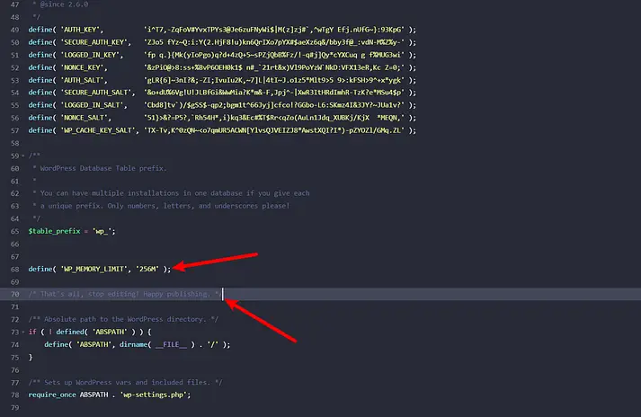 PHP geheugenlimiet verhogen