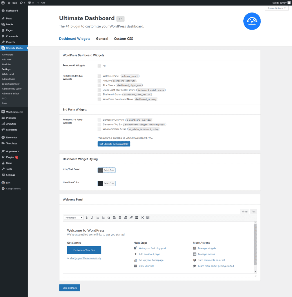 Ultieme dashboardwidgets