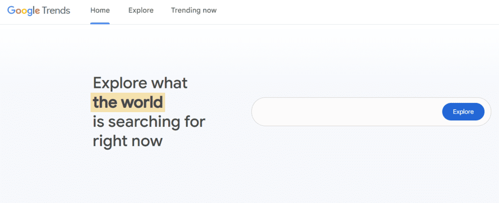 Google-trends pagina
