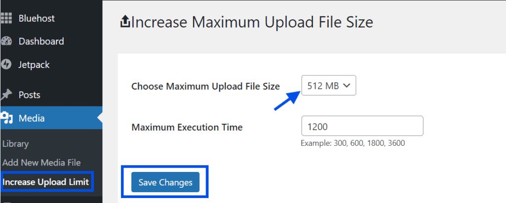 Maximale uploadbestandsgrootte