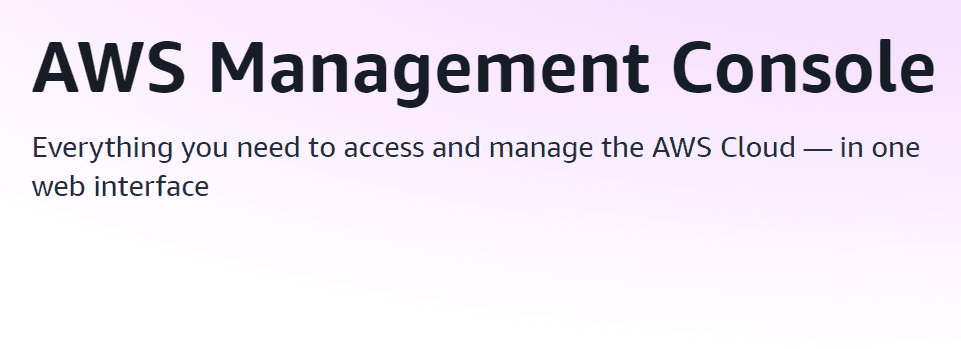 AWS-beheerconsole