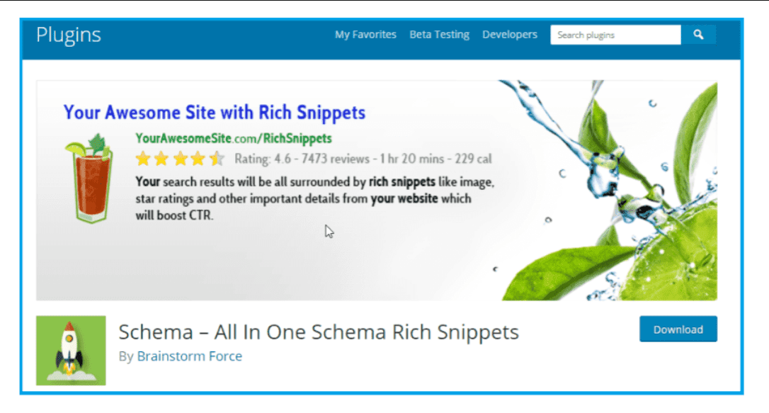 Alles in één Schema.org rich snippets