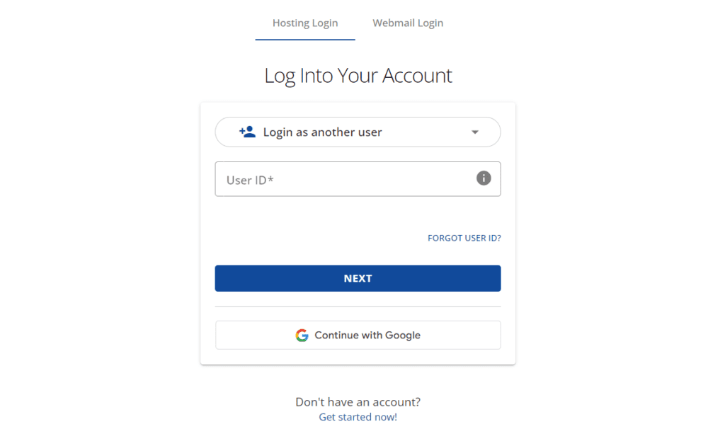Log in op uw account