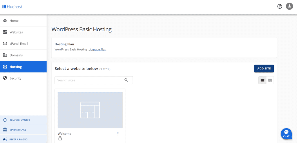 Bluehost-accountmanager