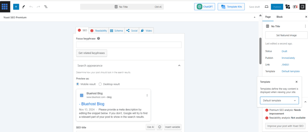 Aangepaste WordPress-paginasjabloon