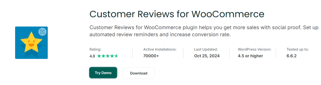 Klantenbeoordelingen voor WooCommerce