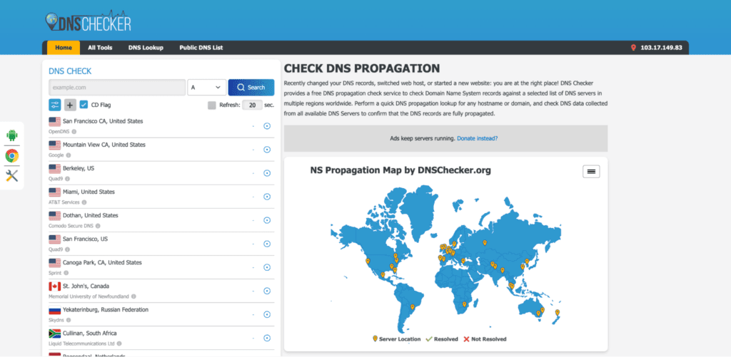 DNS-problemen