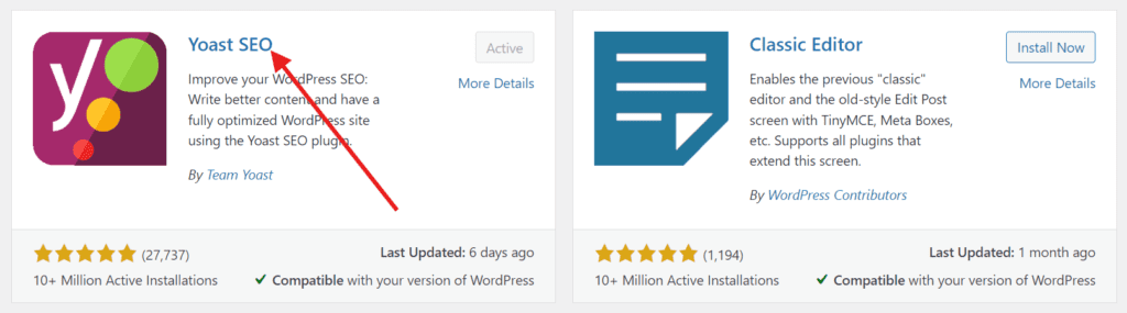 Installeer Yoast SEO