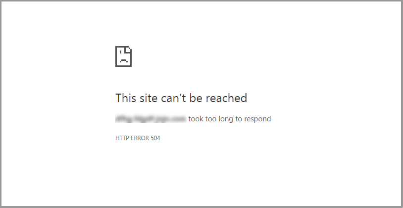 Fout in Google Chrome