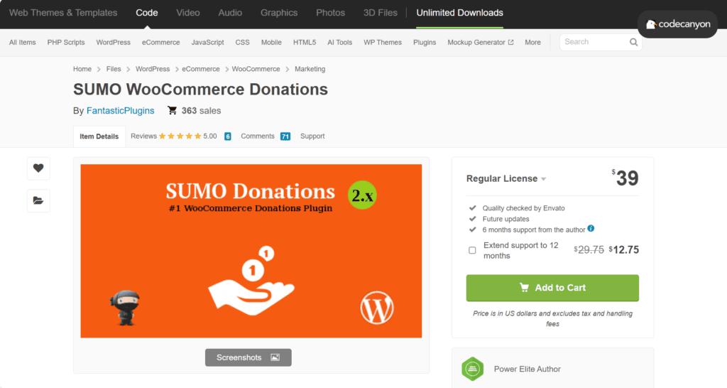 SUMO WooCommerce Donaties