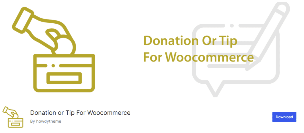 WooCommerce donatie of fooi