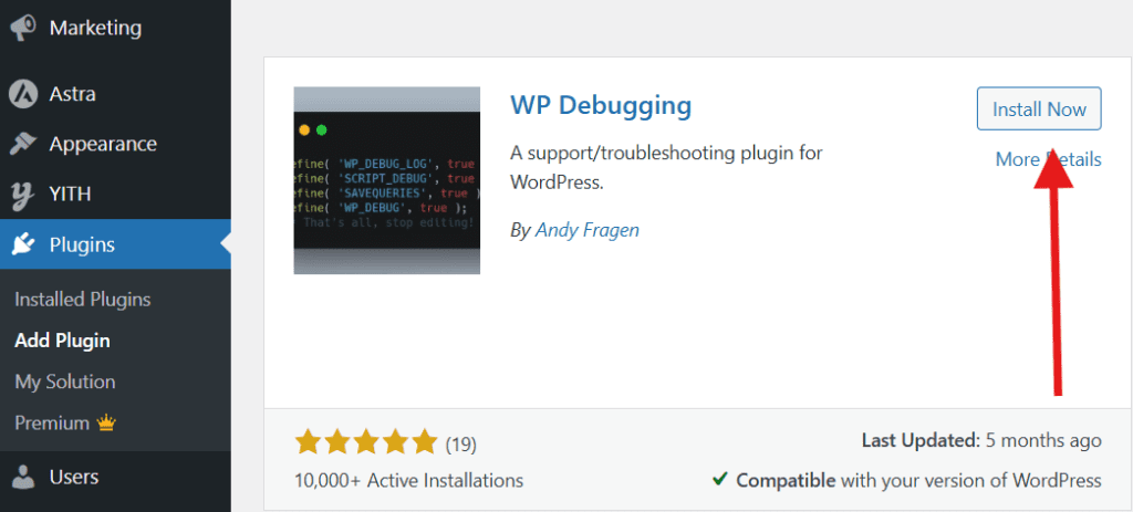 WP Debuggen