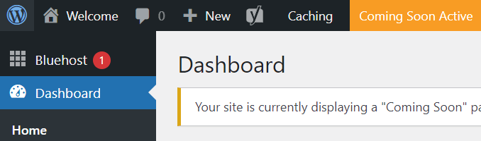 WordPress-beheerinterface