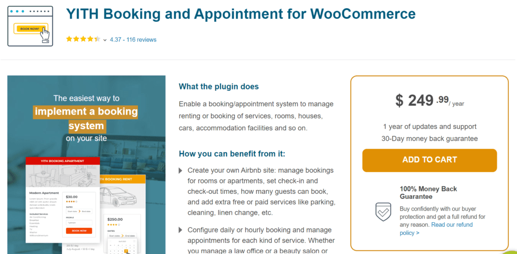 YITH WooCommerce Boeking en Afspraak
