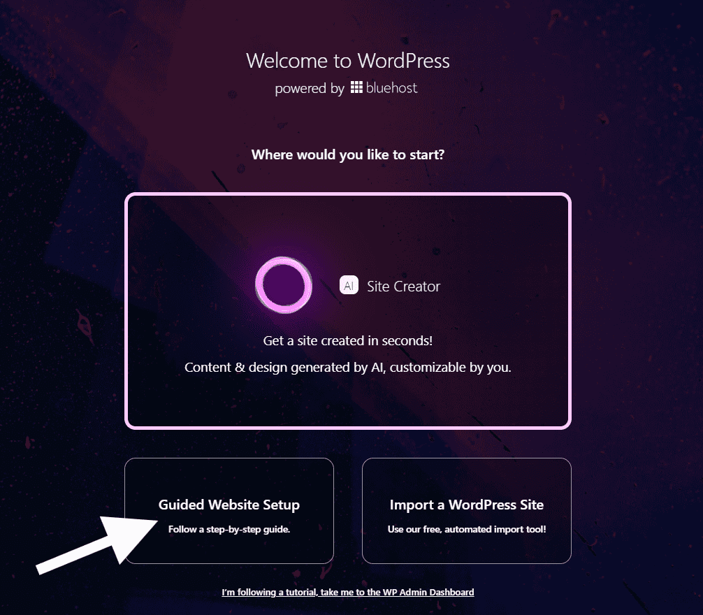 Bluehost website maker