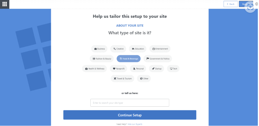 Type website