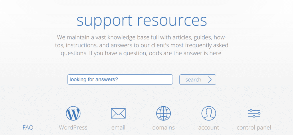 Bluehost-ondersteuning