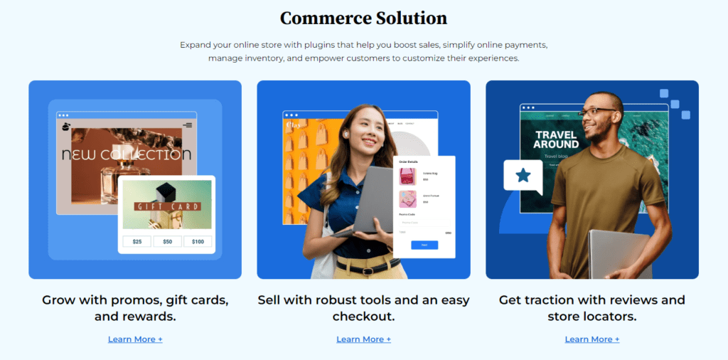 Bluehost WordPress Commerce Oplossing