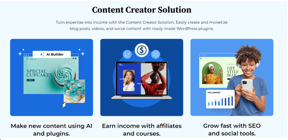 Bluehost WordPress Content Creator-oplossing