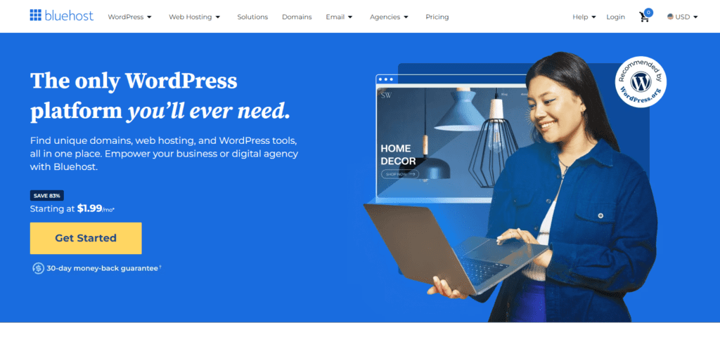 Aan de slag met Bluehost-hosting en domeinregistratie