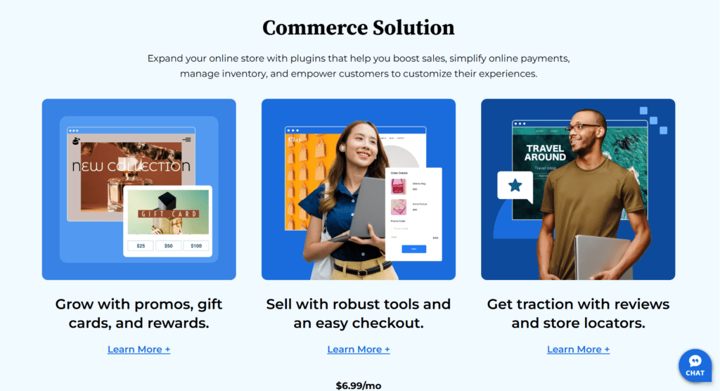 Bluehost WordPress Commerce Oplossing