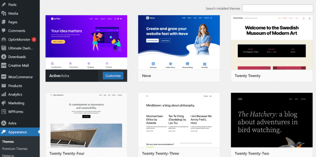 WordPress thema