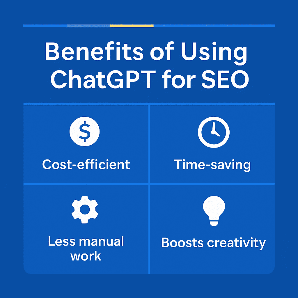 Illustratie van de voordelen van ChatGPT voor SEO