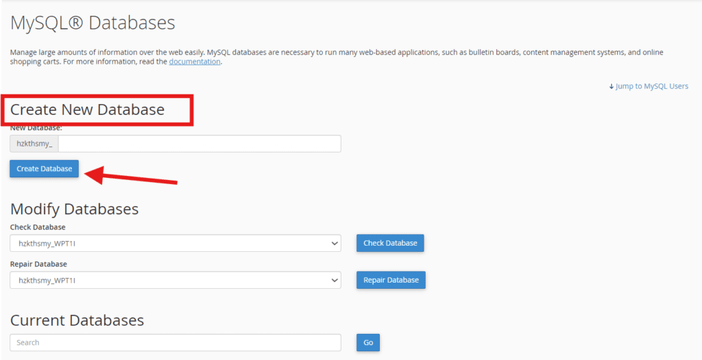 Database maken