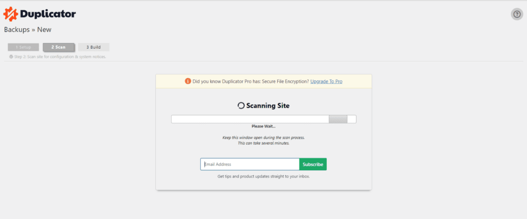 Site scannen