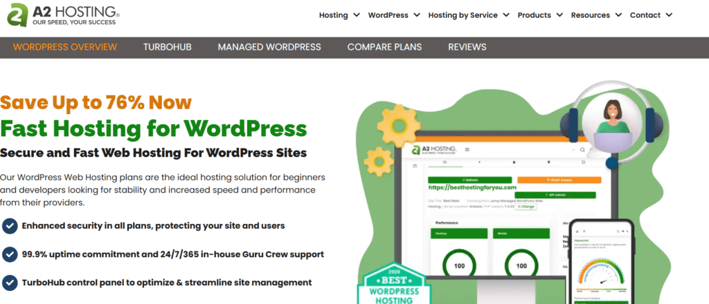 A2 WordPress hosting