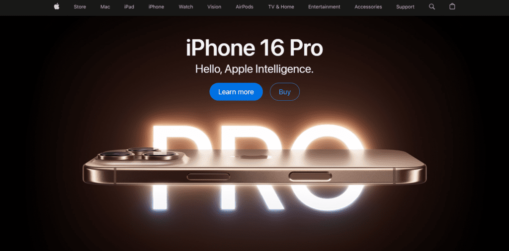 Apple Mega menu