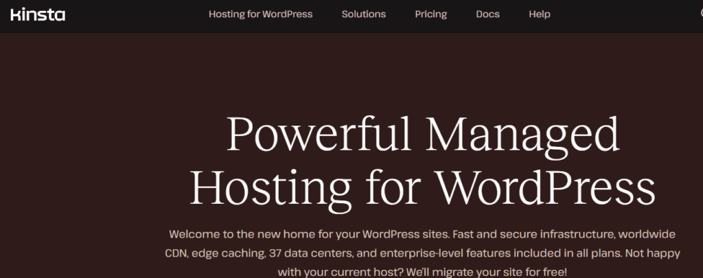 Kinsta WordPress hosting