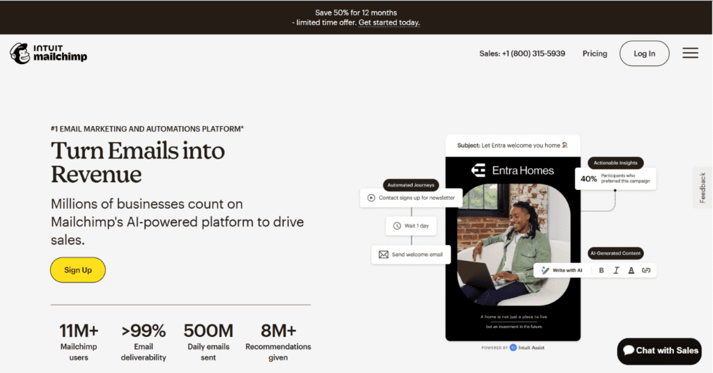 Mailchimp pagina