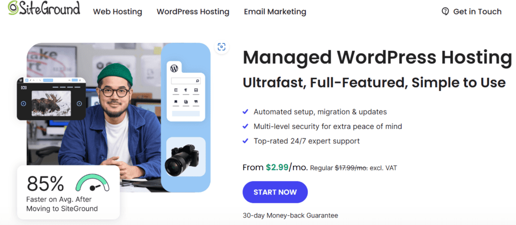 SiteGround WordPress hosting